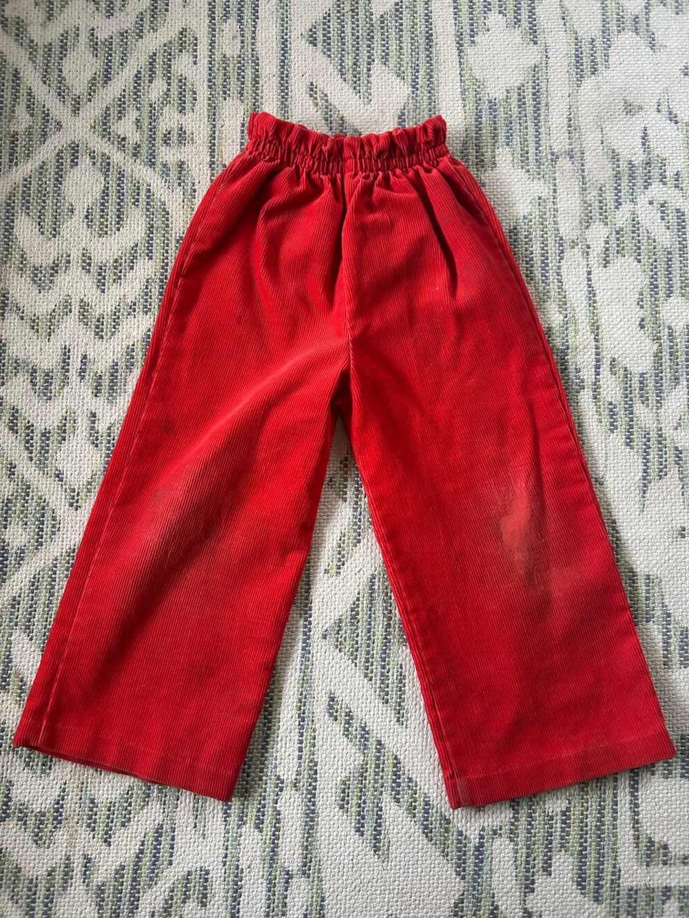 Vintage Red Corduroy Toddler Pants